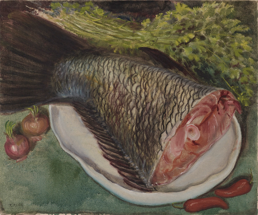 《鱼尾》,布面油彩,62×75.3厘米,1930s-1940s